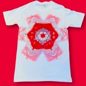 tie dye shirt kaleidoscope flower mandala tshirt M